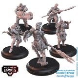 WILD WEST EXODUS DIVINE INTERVENTION POSSE SET RESIN MINIATURES WARCRADLE STUDIOS