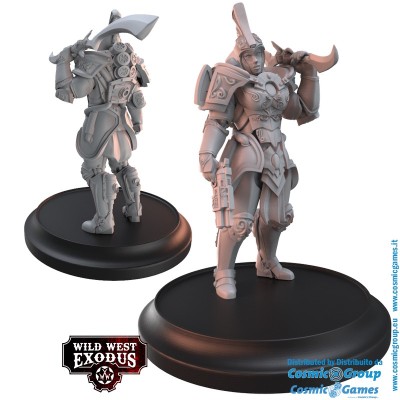 WILD WEST EXODUS DIVINE INTERVENTION POSSE SET RESIN MINIATURES WARCRADLE STUDIOS