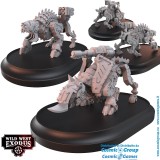 WARCRADLE STUDIOS WILD WEST EXODUS ARMOURED JUSTICE POSSE SET RESIN MINIATURES
