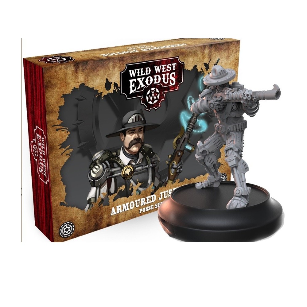 WARCRADLE STUDIOS WILD WEST EXODUS ARMOURED JUSTICE POSSE SET RESIN MINIATURES