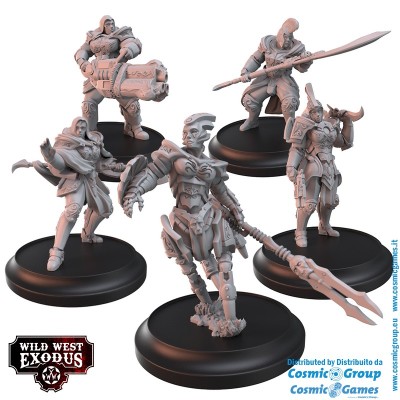 WILD WEST EXODUS DIVINE INTERVENTION STARTER SET RESIN MINIATURES WARCRADLE STUDIOS