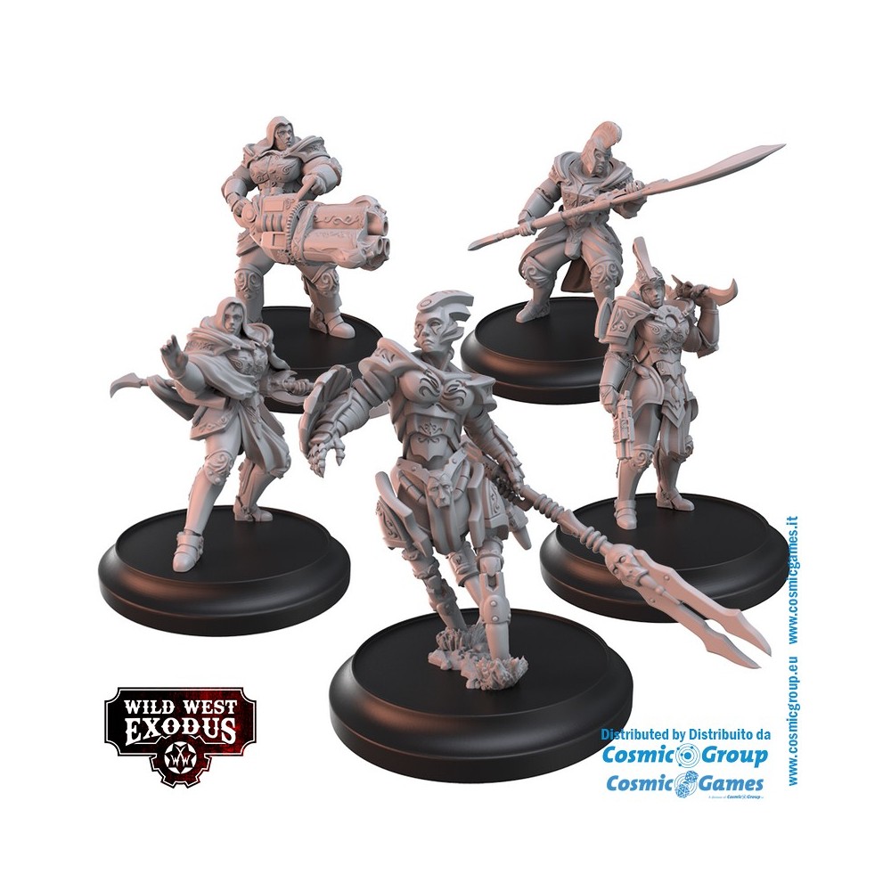 WILD WEST EXODUS DIVINE INTERVENTION STARTER SET RESIN MINIATURES WARCRADLE STUDIOS