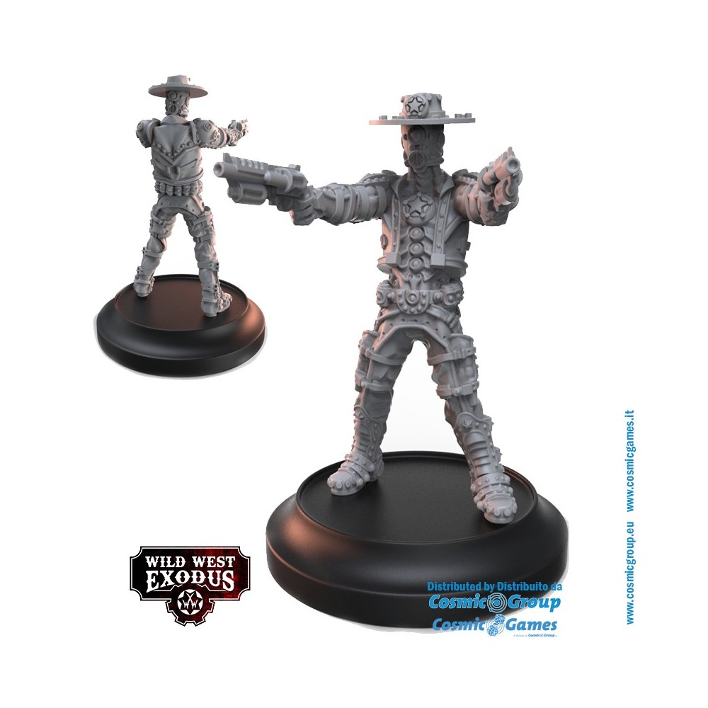 WILD WEST EXODUS ARMOURED JUSTICE STARTER SET RESIN MINIATURES WARCRADLE STUDIOS