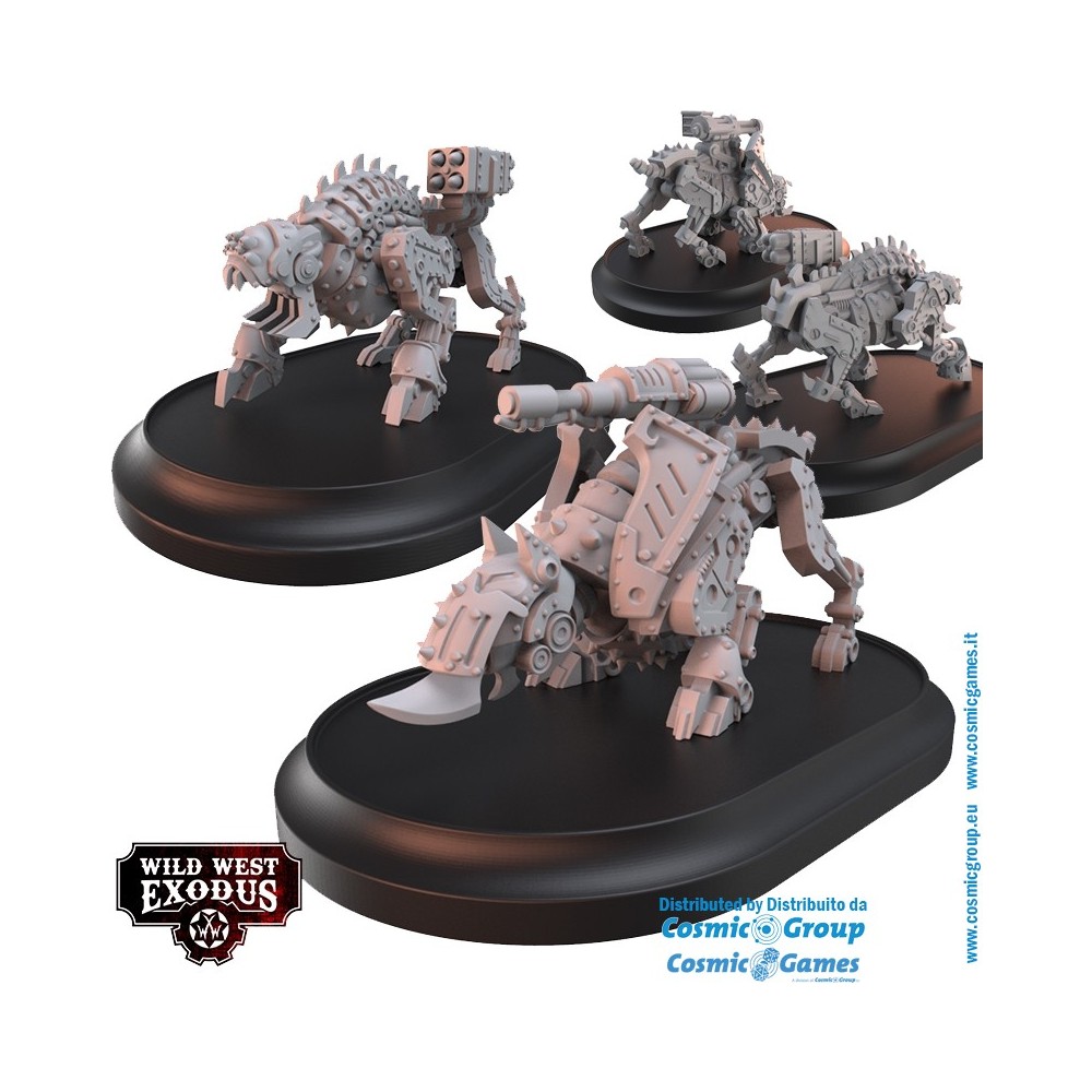 WILD WEST EXODUS ARMOURED JUSTICE STARTER SET RESIN MINIATURES WARCRADLE STUDIOS