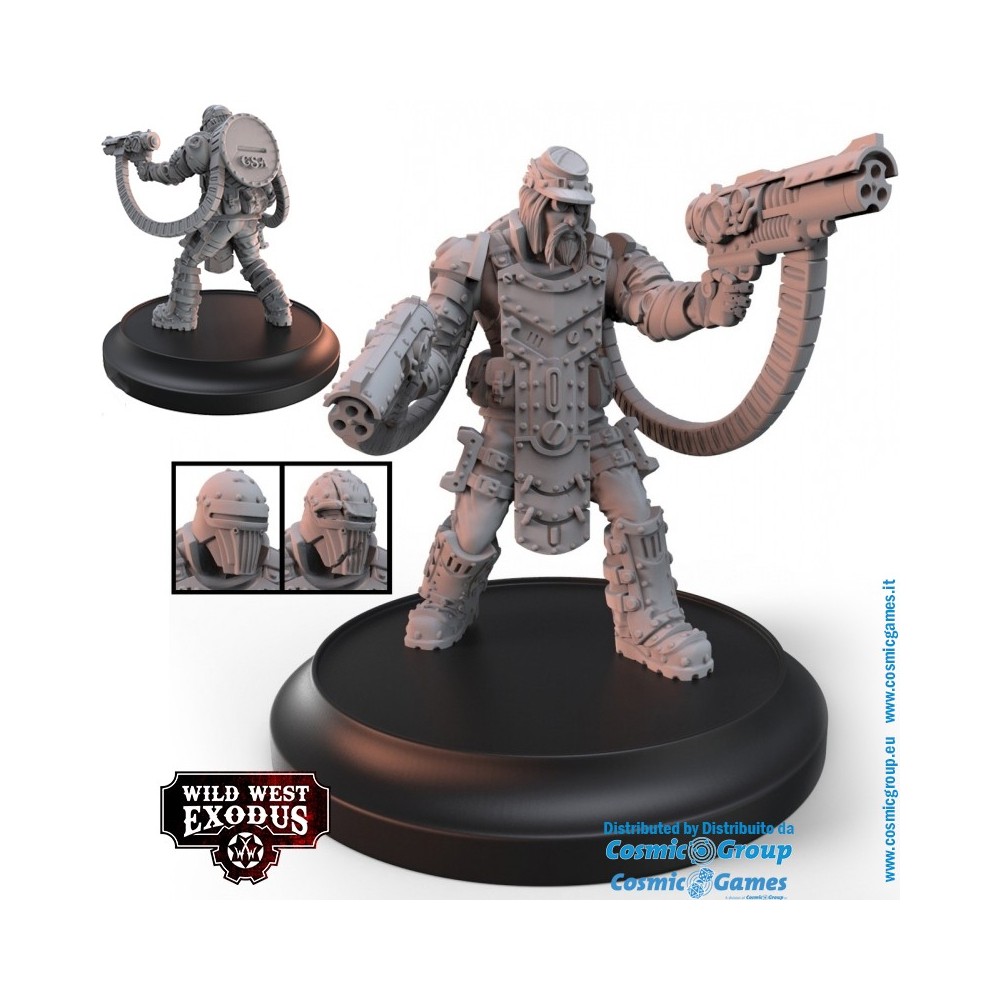 WILD WEST EXODUS CONFEDERATE REBELLION STARTER SET RESIN MINIATURES WARCRADLE STUDIOS