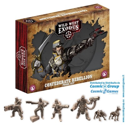 WILD WEST EXODUS CONFEDERATE REBELLION POSSE SET RESIN MINIATURES WARCRADLE STUDIOS
