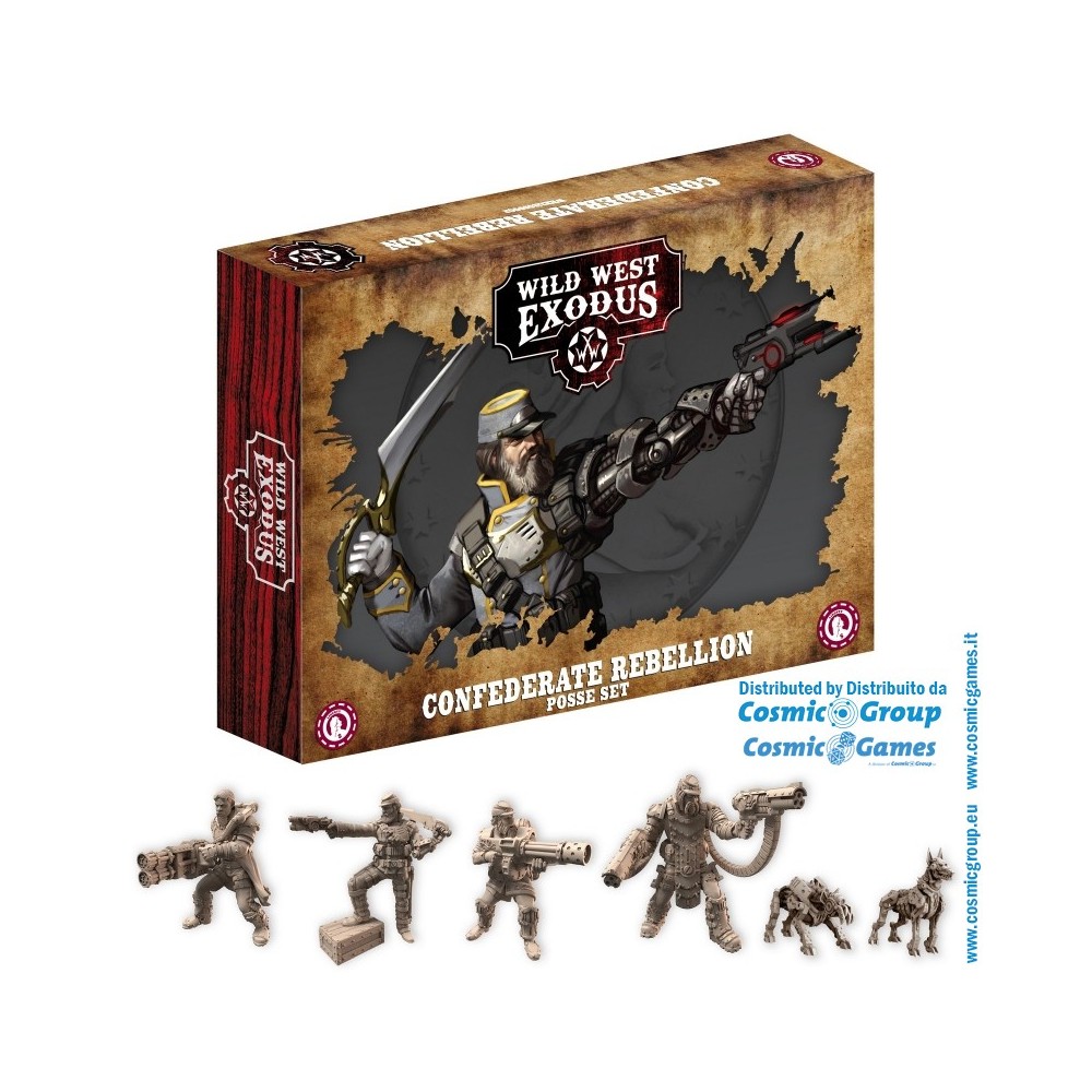 WILD WEST EXODUS CONFEDERATE REBELLION POSSE SET RESIN MINIATURES WARCRADLE STUDIOS