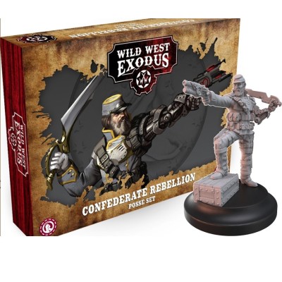 WILD WEST EXODUS CONFEDERATE REBELLION POSSE SET RESIN MINIATURES WARCRADLE STUDIOS