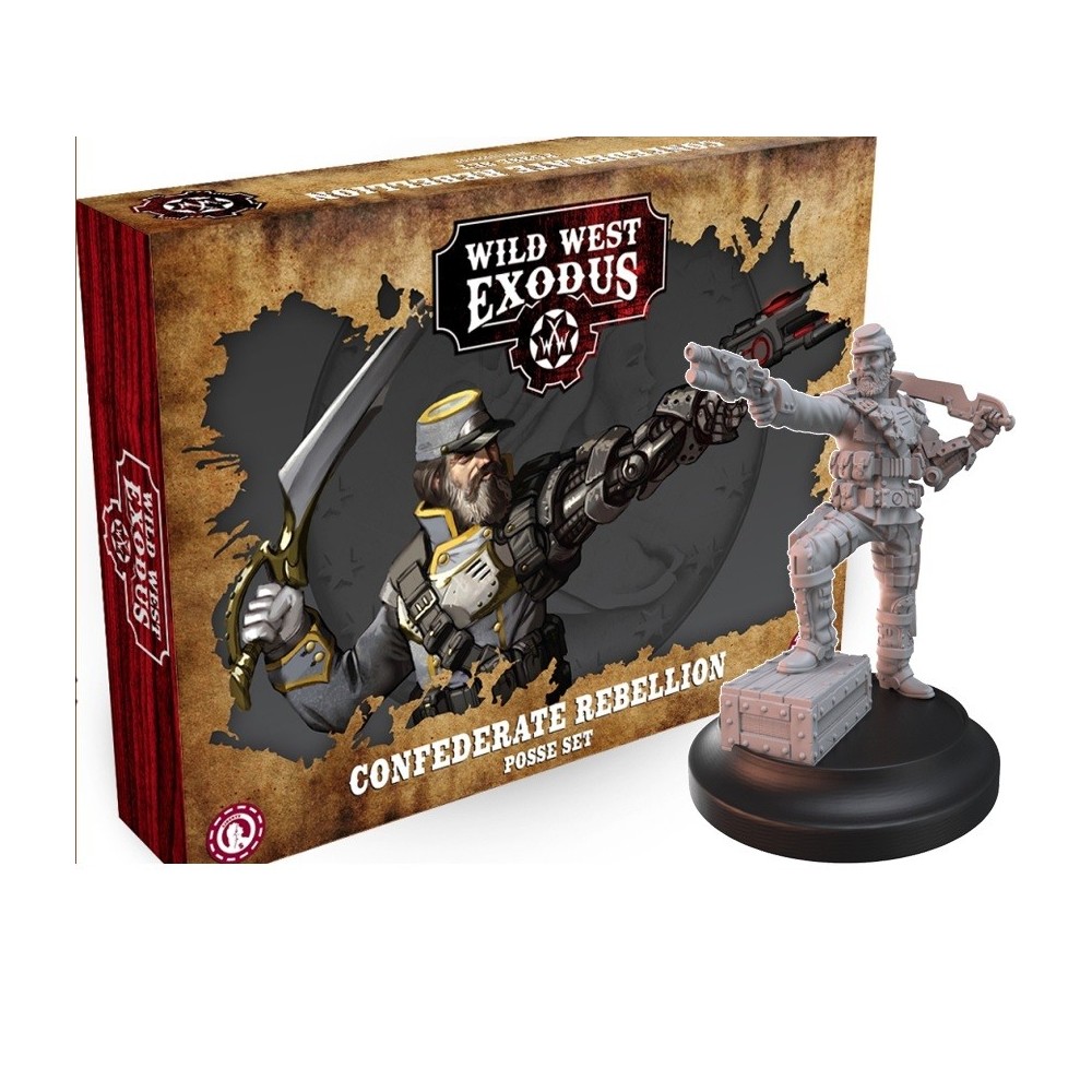 WILD WEST EXODUS CONFEDERATE REBELLION POSSE SET RESIN MINIATURES WARCRADLE STUDIOS