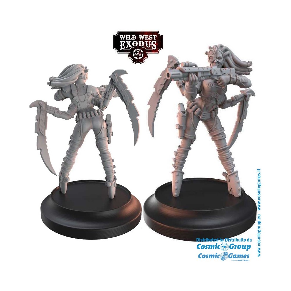 WILD WEST EXODUS GALVANIC MYSTERIES POSSE SET RESIN MINIATURES WARCRADLE STUDIOS