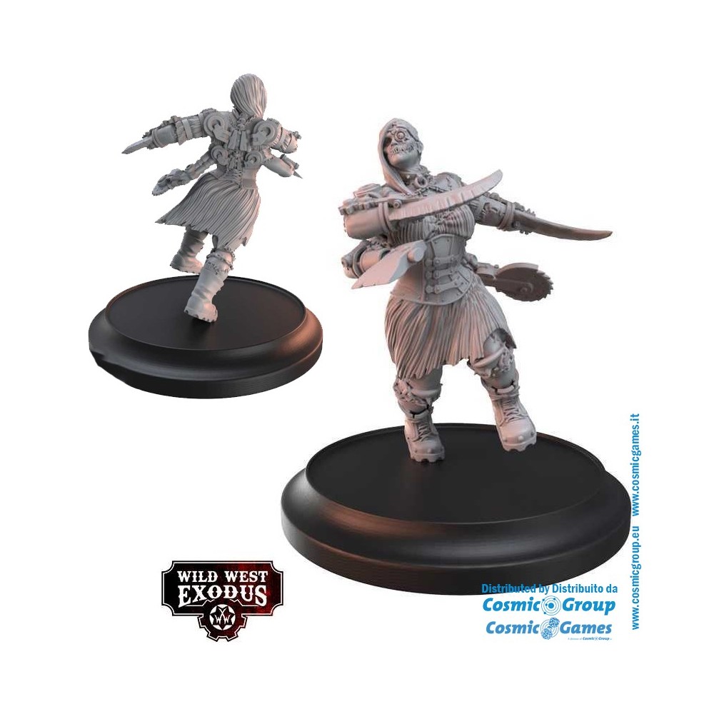WILD WEST EXODUS GALVANIC MYSTERIES POSSE SET RESIN MINIATURES WARCRADLE STUDIOS