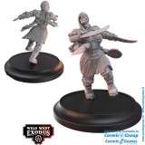 WILD WEST EXODUS GALVANIC MYSTERIES POSSE SET RESIN MINIATURES WARCRADLE STUDIOS