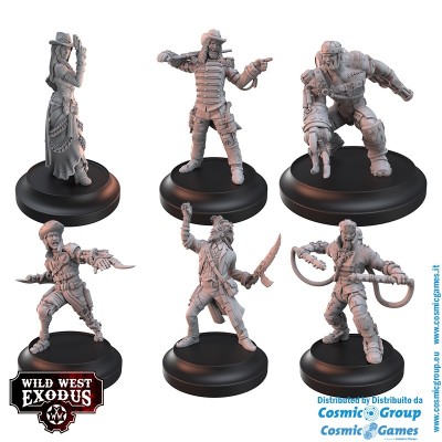 WILD WEST EXODUS DIXIE RESURRECTION POSSE SET RESIN MINIATURES WARCRADLE STUDIOS
