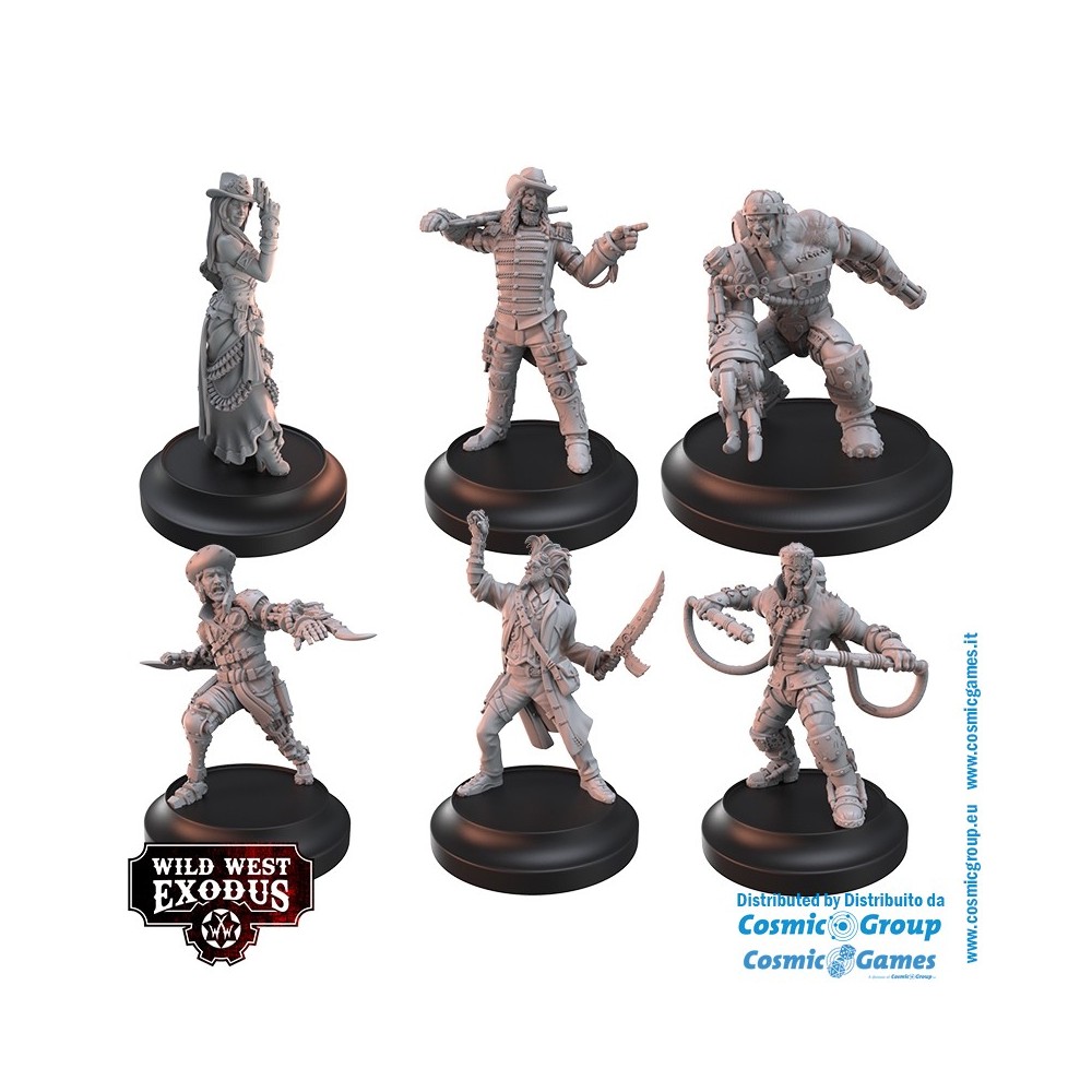 WILD WEST EXODUS DIXIE RESURRECTION POSSE SET RESIN MINIATURES WARCRADLE STUDIOS