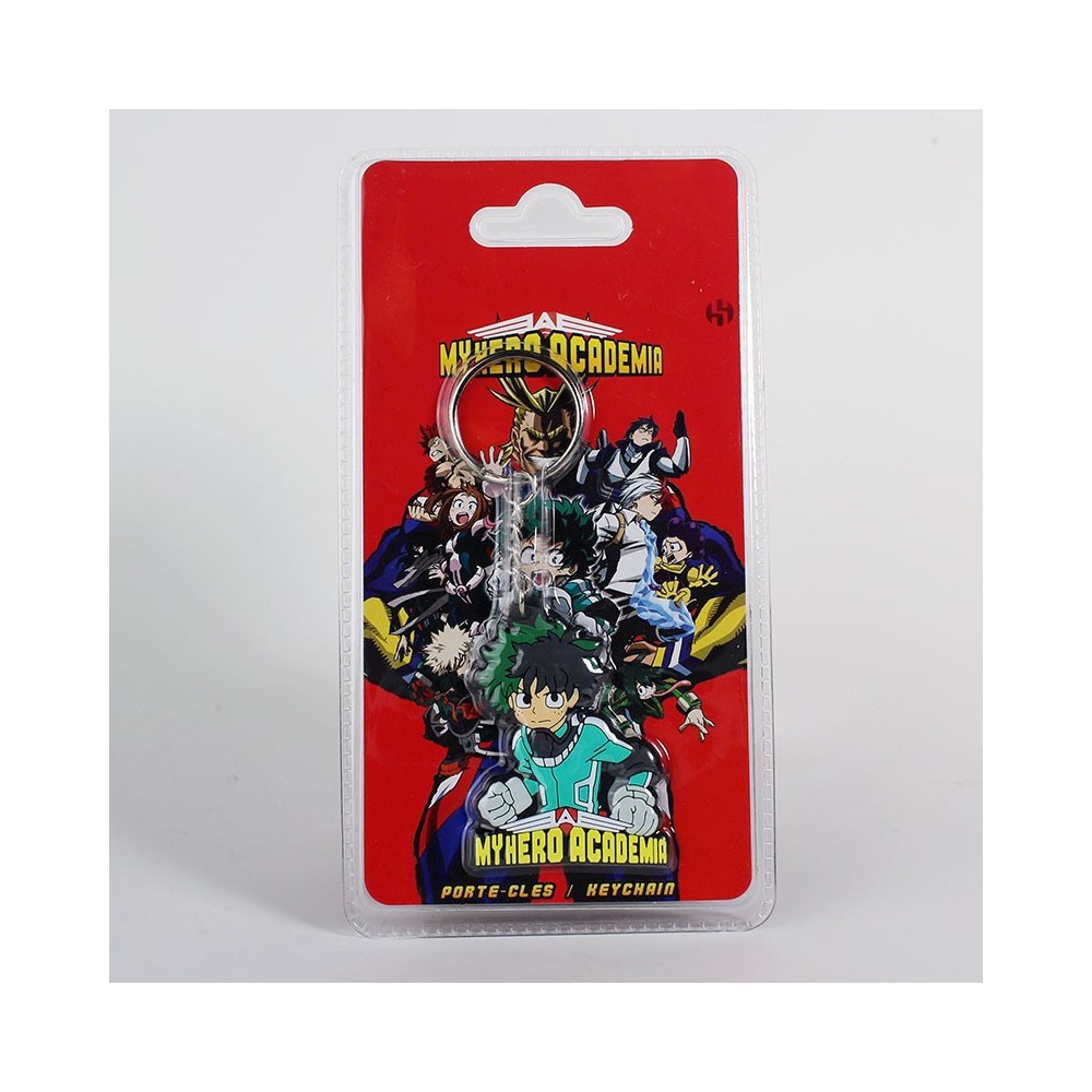 MY HERO ACADEMIA IZUKU MIDORIYA RUBBER KEYCHAIN PORTACHIAVI IN GOMMA SEMIC