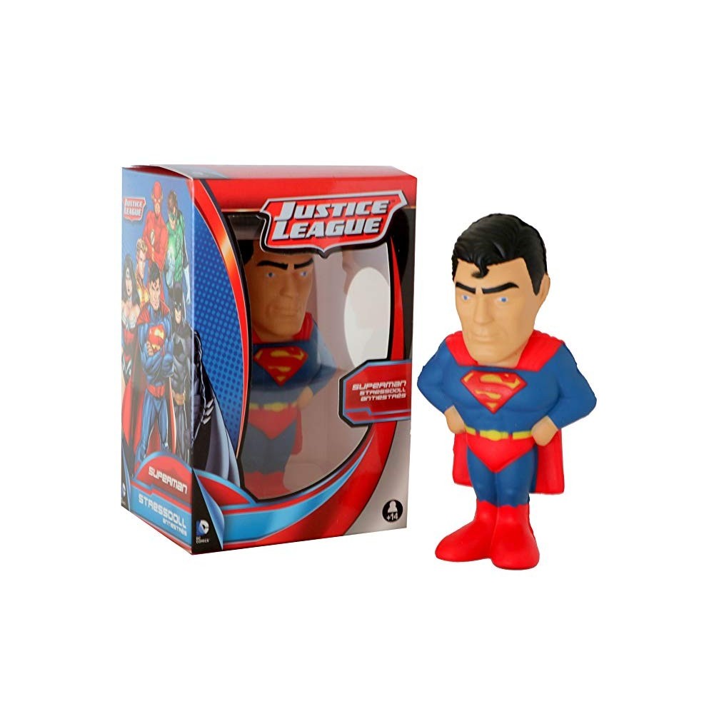 SUPERMAN JUSTICE LEAGUE STRESS DOLL 14 CM FIGURE ANTISTRESS SD TOYS