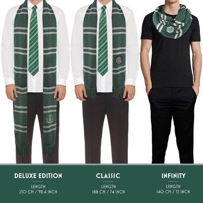 HARRY POTTER SLYTHERIN SERPEVERDE INFINITE SCARF SCIARPA AD ANELLO CINEREPLICAS