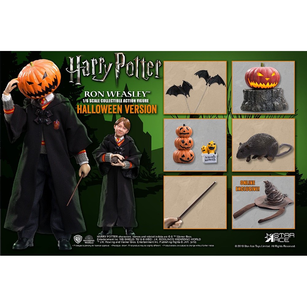 HARRY POTTER - RON HALLOWEEN 30CM COLLECTIBLE ACTION FIGURE STAR ACE