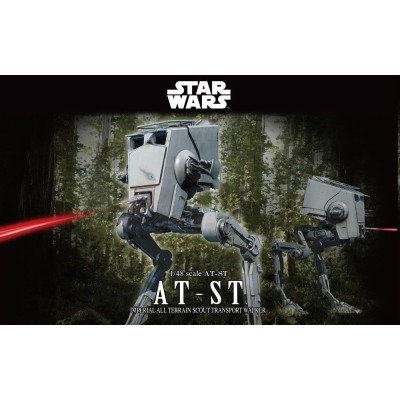 STAR WARS AT-ST MODEL KIT 1/48 FIGURE BANDAI