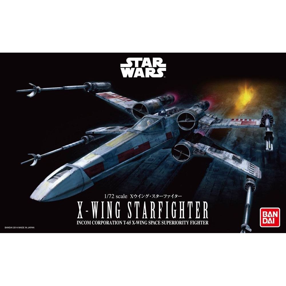 STAR WARS X-WING STARFIGHTER MODEL KIT 1/72 FIGURE BANDAI
