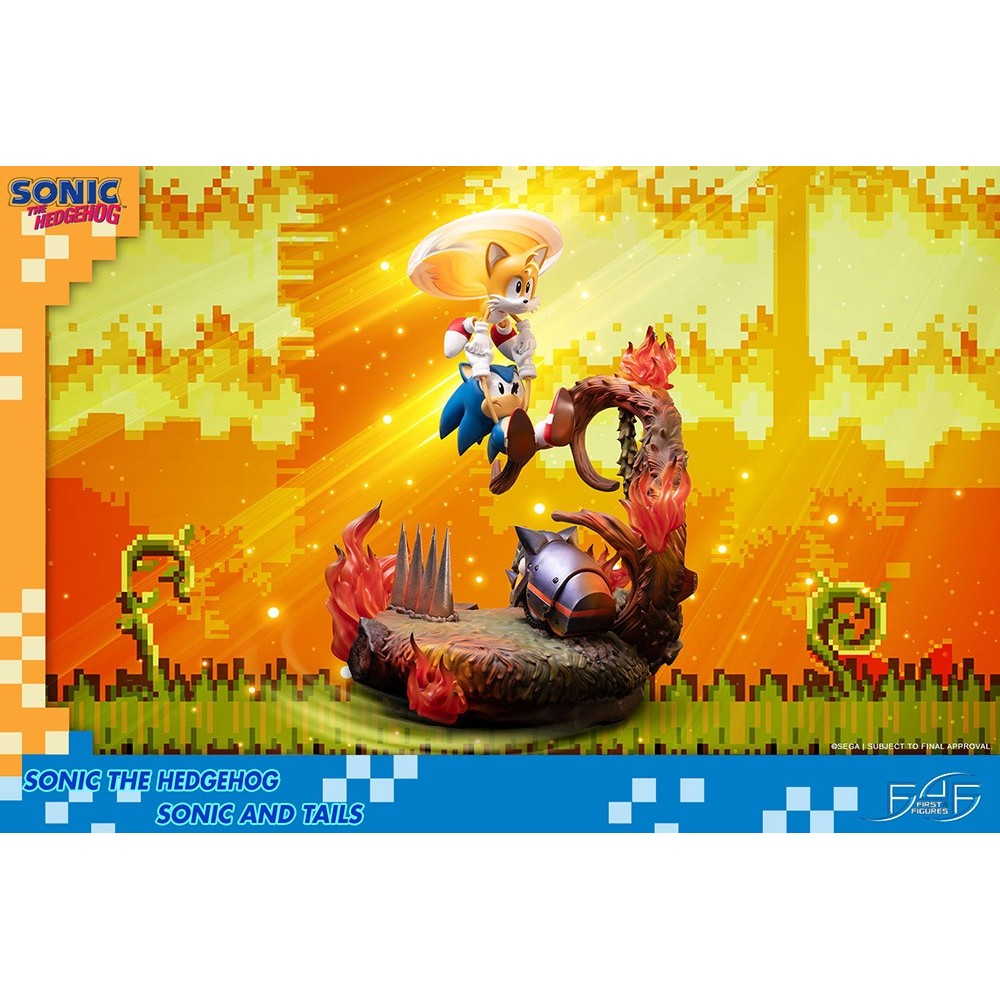 SONIC THE HEDGEHOG - SONIC AND TAILS STATUE 50 CM RESIN FIGURE DIORAMA FIRST4FIGURES