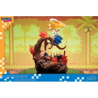SONIC THE HEDGEHOG - SONIC AND TAILS STATUE 50 CM RESIN FIGURE DIORAMA FIRST4FIGURES