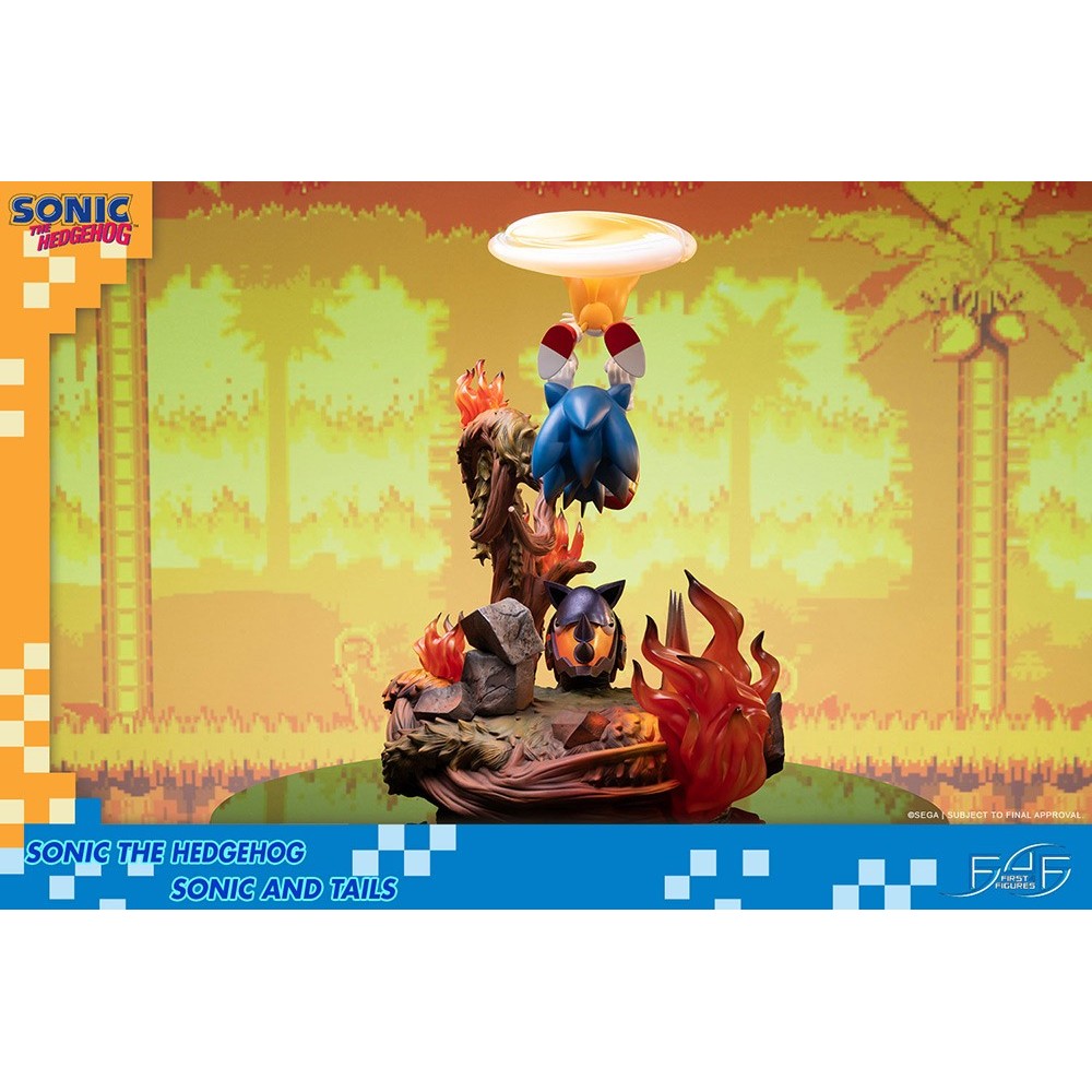 SONIC THE HEDGEHOG - SONIC AND TAILS STATUE 50 CM RESIN FIGURE DIORAMA FIRST4FIGURES