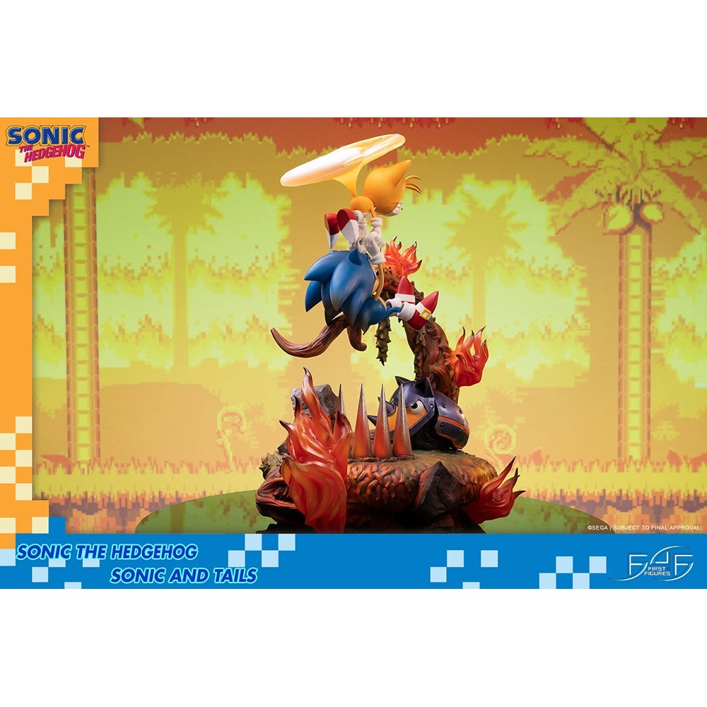 SONIC THE HEDGEHOG - SONIC AND TAILS STATUE 50 CM RESIN FIGURE DIORAMA FIRST4FIGURES