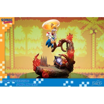 SONIC THE HEDGEHOG - SONIC AND TAILS STATUE 50 CM RESIN FIGURE DIORAMA FIRST4FIGURES