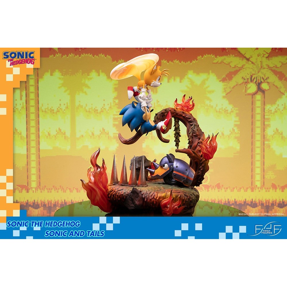SONIC THE HEDGEHOG - SONIC AND TAILS STATUE 50 CM RESIN FIGURE DIORAMA FIRST4FIGURES