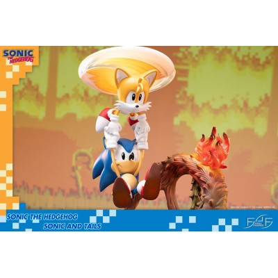 SONIC THE HEDGEHOG - SONIC AND TAILS STATUE 50 CM RESIN FIGURE DIORAMA FIRST4FIGURES