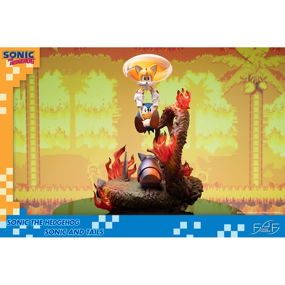 SONIC THE HEDGEHOG - SONIC AND TAILS STATUE 50 CM RESIN FIGURE DIORAMA FIRST4FIGURES