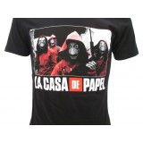MAGLIA T SHIRT LA CASA DE PAPEL LA CASA DI CARTA NERA