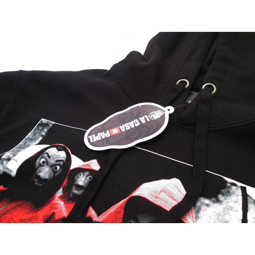 FELPA HOODIE LA CASA DE PAPEL LA CASA DI CARTA NERA