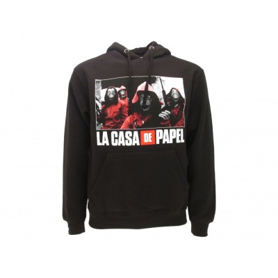 FELPA HOODIE LA CASA DE PAPEL LA CASA DI CARTA NERA