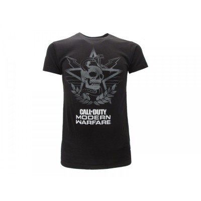 MAGLIA T SHIRT CALL OF DUTY MODERN WARFARE NERA