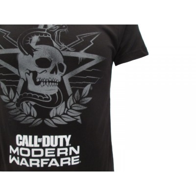 MAGLIA T SHIRT CALL OF DUTY MODERN WARFARE NERA