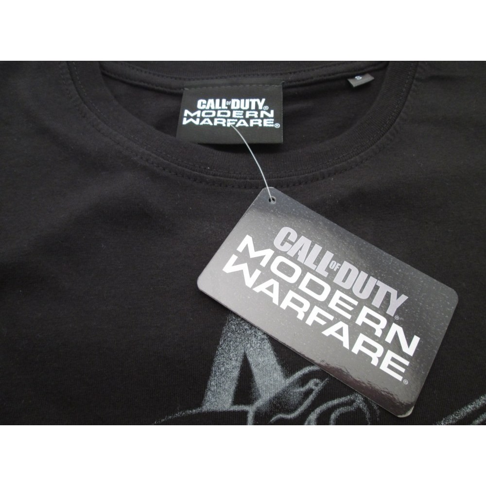 MAGLIA T SHIRT CALL OF DUTY MODERN WARFARE NERA