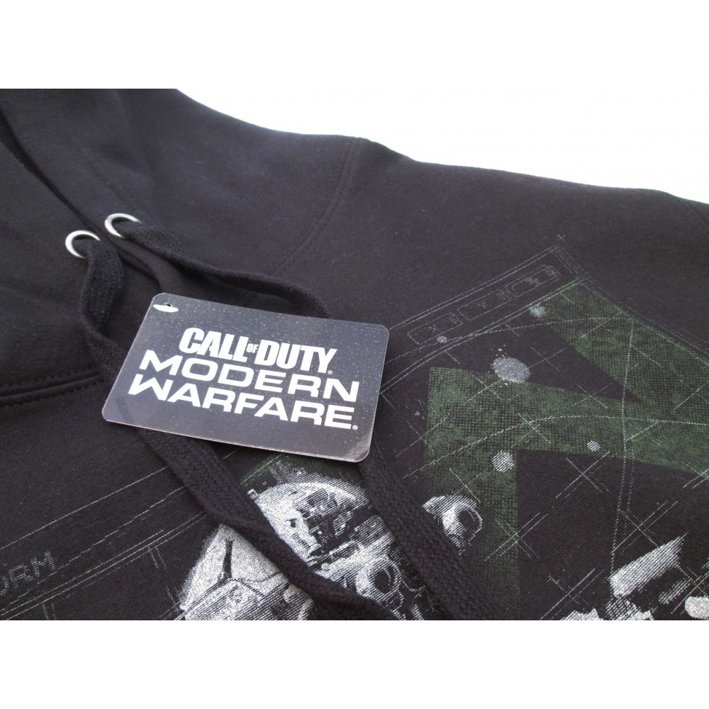 FELPA HOODIE CALL OF DUTY MODERN WARFARE SOLDIER NERA