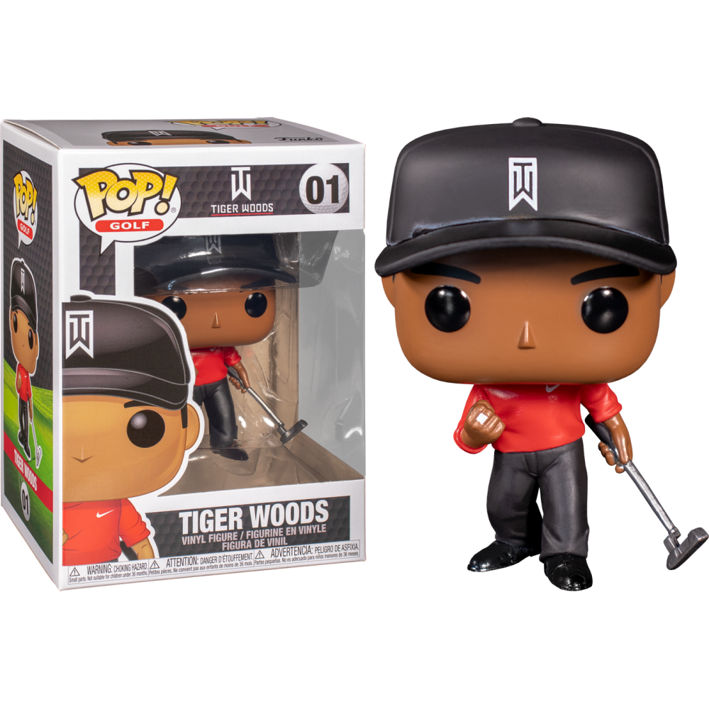 FUNKO POP! - TIGER WOODS RED SHIRT BOBBLE HEAD KNOCKER FIGURE FUNKO