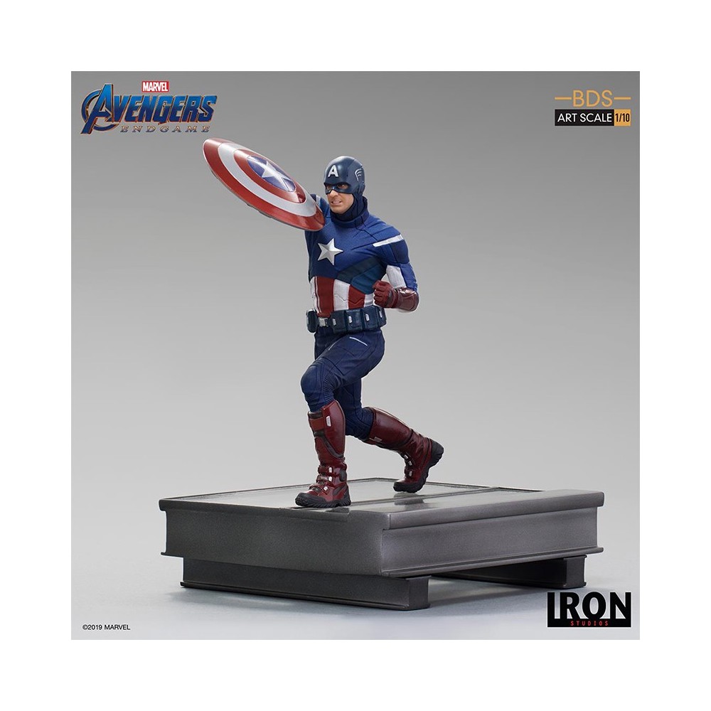 AVENGERS ENDGAME - CAPTAIN AMERICA 2012 BDS ART SCALE 1/10 STATUE FIGURE IRON STUDIOS