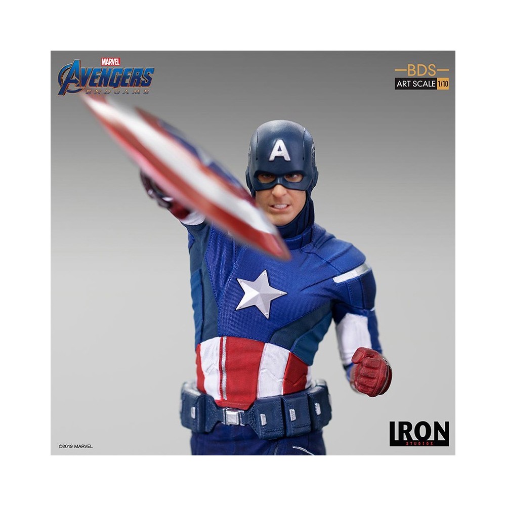 AVENGERS ENDGAME - CAPTAIN AMERICA 2012 BDS ART SCALE 1/10 STATUE FIGURE IRON STUDIOS