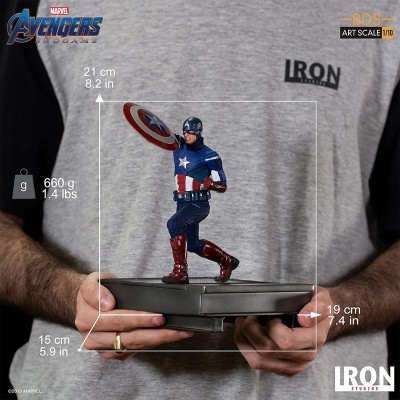 AVENGERS ENDGAME - CAPTAIN AMERICA 2012 BDS ART SCALE 1/10 STATUE FIGURE IRON STUDIOS