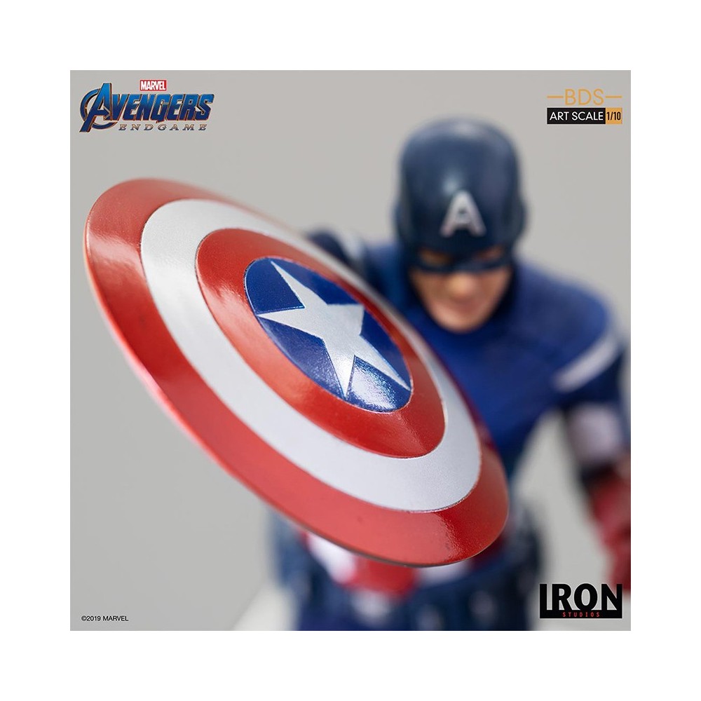 AVENGERS ENDGAME - CAPTAIN AMERICA 2012 BDS ART SCALE 1/10 STATUE FIGURE IRON STUDIOS