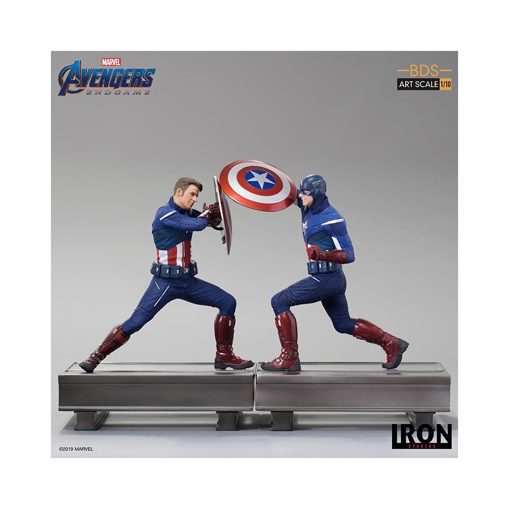 AVENGERS ENDGAME - CAPTAIN AMERICA 2012 BDS ART SCALE 1/10 STATUE FIGURE IRON STUDIOS