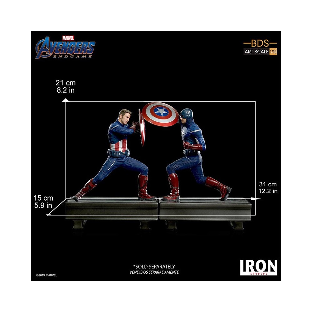 AVENGERS ENDGAME - CAPTAIN AMERICA 2012 BDS ART SCALE 1/10 STATUE FIGURE IRON STUDIOS