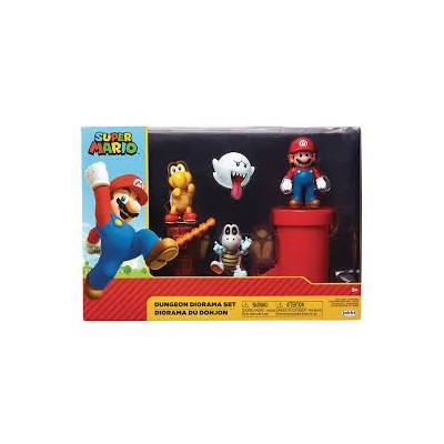 JAKKS PACIFIC INC. NINTENDO SUPER MARIO DUNGEON DIORAMA SET ACTION FIGURES