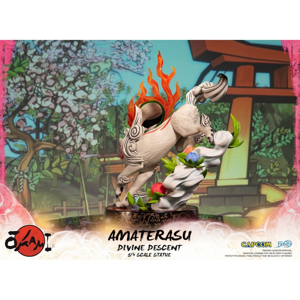 OKAMI - AMATERASU DIVINE DESCENT 1/4 STATUE 44CM FIGURE FIRST4FIGURES