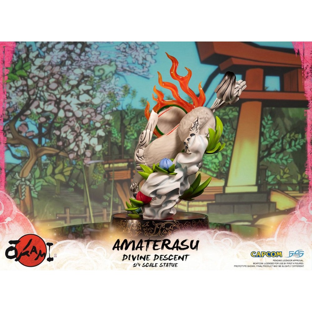 OKAMI - AMATERASU DIVINE DESCENT 1/4 STATUE 44CM FIGURE FIRST4FIGURES