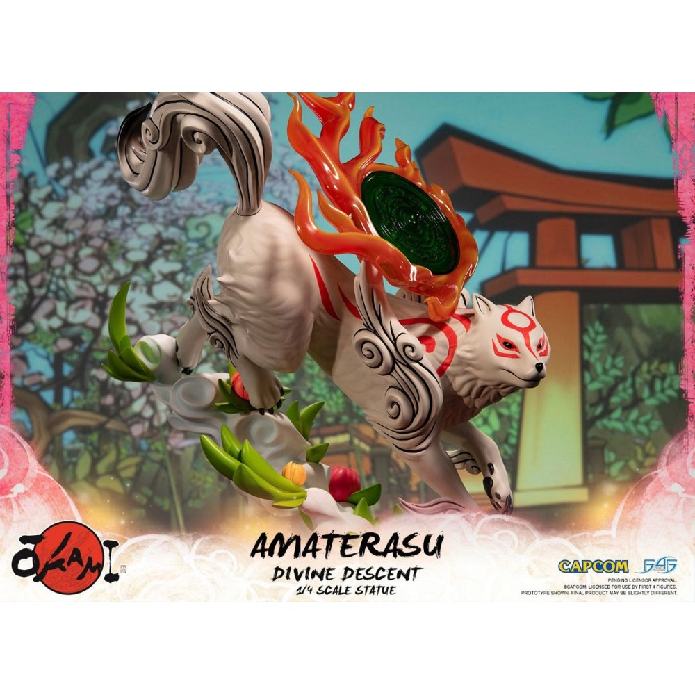 OKAMI - AMATERASU DIVINE DESCENT 1/4 STATUE 44CM FIGURE FIRST4FIGURES